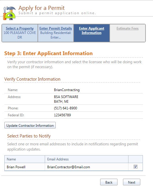 Step 3-Applying for Permit