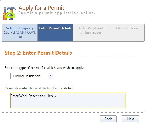 Step 2-Applying for a Permit